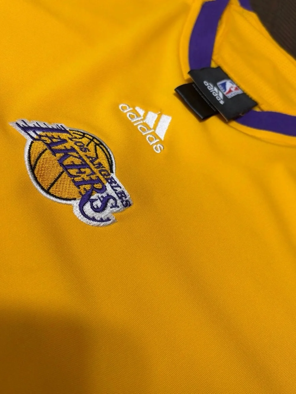 adidas Los Angeles Lakers Gold Short-Sleeve Team Shirt